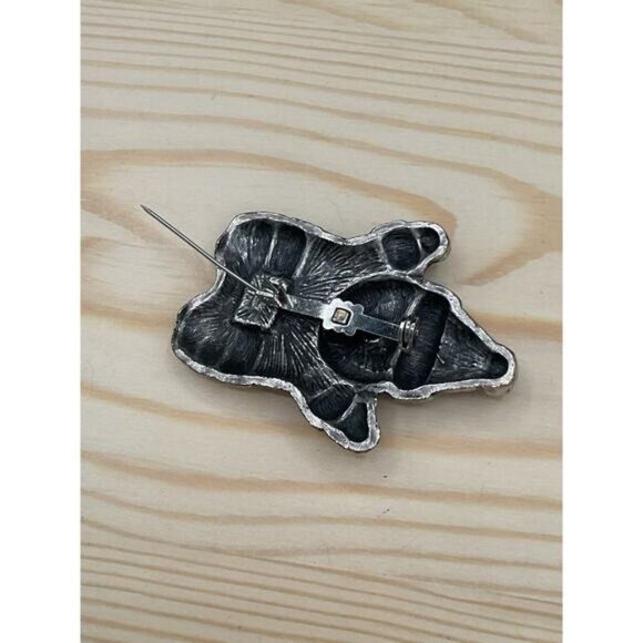 Santa Claus Pewter Brooch Pin - Picture 6 of 8